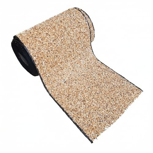 Pondlife Steinfolie Teich, Ufermatte für Teichrand & Bachlauf, 60 cm breit, 4 m Rolle, 0,5 cm Stärke, naturnahe Kiesoberfläche, UV-stabil, fisch- & pflanzenverträglich, schützt Teichfolie