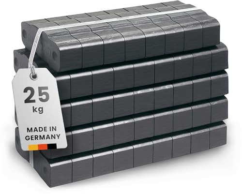 Rekord® Braunkohlebriketts 25 kg Gebinde – Kaminbriketts mit hohem Heizwert & Langer Brenndauer – Qualitäts–Braunkohle für Kamine & Dauerbrandöfen – Gluthalter Briketts Made in Germany