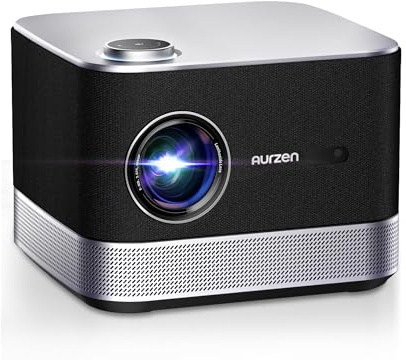 Beamer mit Official NetfIix 3D DoIby Audio, AURZEN Boom 3 Beamer 4K Autofokus/Trapezkorrektur, HDR 10 60Hz WiFi6 Bluetooth, 1080P Full HD, Video LED Smart Projektor Outdoor