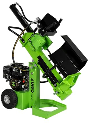 VITO Garden Benzin Holzspalter 12t mit 3 Arbeitspositionen, leistungsstarker 4T-Verbrennungsmotor mit 7 PS / 5200W, EURO 5 max - VIRLG12 Holzspalter 12 tonnen vertikal, horizontal, diagonal