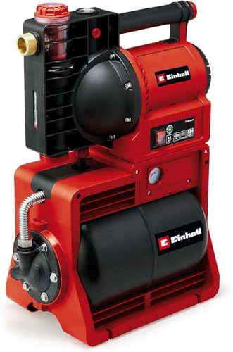 Einhell Hauswasserwerk GE-WW 1145 | 1100 W | 4,8 bar | 4500 l/h Fördermenge | 48 m Förderhöhe | 20-L-Tank | Schmutz-/Sauganzeige | Frostschutz