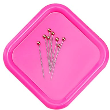 Magnetische Nähen Nadelkissen,Magnet Nadelkissen,Magnetic Pin Cushion,Magnetische Aufbewahrungsbox Nadelkissen,Magnetic Sewing Needle Cushion,Quadratische Nadel Nähstifthalter,Rosa,Kiuiom