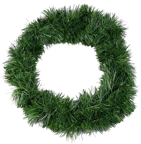 3X XXL Girlande 10 m Weihnachtsgirlande grün - Dekoration an Weihnachten - Weihnachtsdekoration mit Tannenmotiv