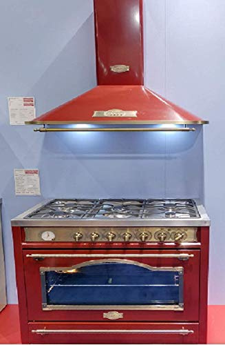 Kaiser A 9315 RotEm Dunstabzugshaube - 90 cm Gas & Elektro Standherd Kaiser HGE 93555 RotEm/Elektro Backofen - 8 Funktionen/Selbstreinigung/Drehspieß/Kaminhaube/Wandhaube