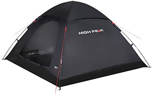 High Peak Kuppelzelt für 4 Personen Campingzelt Igluzelt 1500mm wasserdicht, Festivalzelt mit Wannenboden