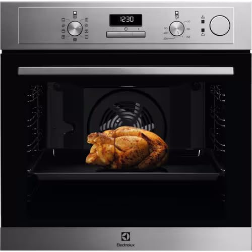 Electrolux SenseCook Dampfgarer mit SteamCrisp Serie 600, LOC3S40X2, Einbauofen, Klasse A, Schnellgrill, Öko-Backen, Pizza, Dampfgaren 25%, Farbe Edelstahl, Anti-Fingerabdruck