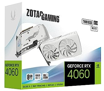 ZOTAC GeForce RTX 4060 TwinEdge OC Grafikkarten GDDR6 HDMI 3 x DisplayPort weiß