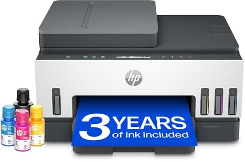 HP Smart Tank 7305 3-in-1 Multifunktionsdrucker (WLAN; Duplex; ADF) – 3 Jahre Tinte inklusive, 3 Jahre Garantie, großer Tintentank, hohe Reichweite, Drucken in hoher Qualität