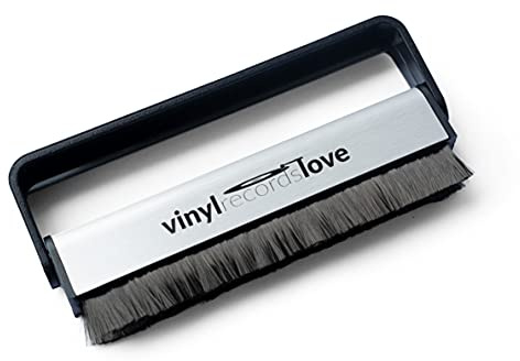 Schallplattenbürste | Schallplatten Reinigung Antistatisch | Vinyl Zubehör | Kohlefaserbürste für Schallplatten | Plattenbürste | Schallplatten Bürste | Plattenreiniger | Vinyl Bürste