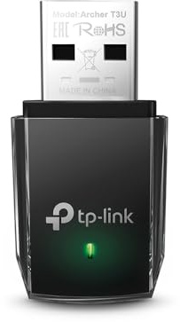 TP-Link Archer T3U AC1300 USB WLAN Stick Adapter (bis zu 867 Mbit/s auf 5GHz und 400 Mbit/s auf 2,4GHz, USB 3.0, MU MIMO, Kompatibel mit Windows 11/10/8.1/8/7/XP, Mac OS 10.15 und früher