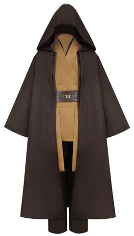Gothden Tunika-Kostüm Kapuzenmantel Ritter komplettes Set Halloween Cosplay Maskerade Party-Kostüm