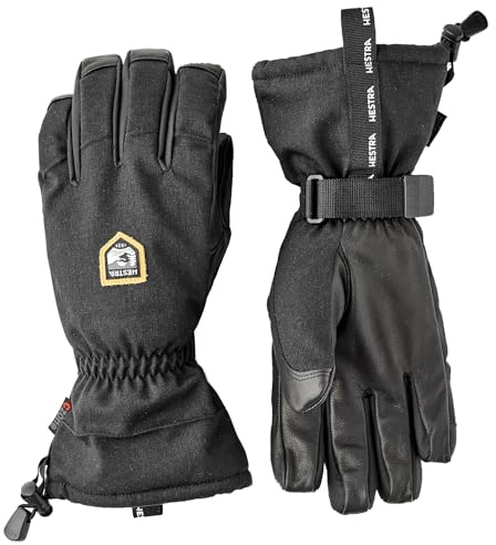 Hestra Unisex CZone Mountain 5-Finger Handschuh Wasserdicht Winddicht Leder Alpin Skihandschuh für Damen & Herren