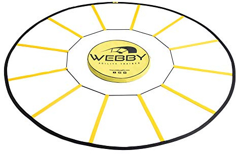 Webby Agility Trainer – Circle Speed and Agility Ladder for High Intensity Reactive Footwork Drills and Skills – A Circular Piece of Reaction Training Equipment That Changes The Way You Move