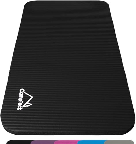 CampTeck U6962 - rutschfestes Yoga Pad weiche Schaumstoff Yoga Knieschoner für Fitness, Training, Sport, Fitnessstudio, Pilates usw. - Schwarz