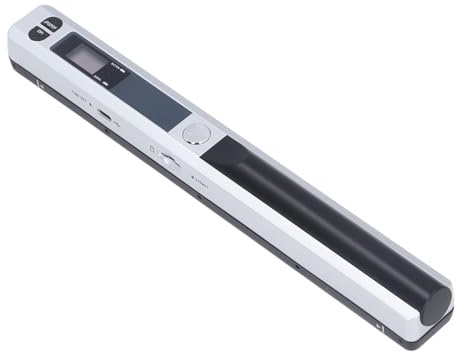 Tragbarer Scanner, Fotoscanner für A4 Dokumente, Handscanner für Unternehmen, Mobiler 8,27 Zoll HD Handscanner mit Bis zu 900 DPI für Zuhause, Reisen, Büro (Silver)