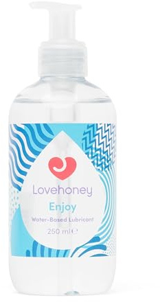 Lovehoney Enjoy Wasserbasiertes Gleitgel | Sanftes Gel mit natürlichem Gefühl | Nicht klebrig, nicht fleckend | Sicher mit Toy-Materialien verwendbar | 250 ml