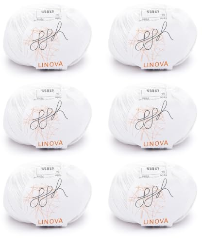 ggh Linova | 300g Set (6x50g) | 064 - Weiß