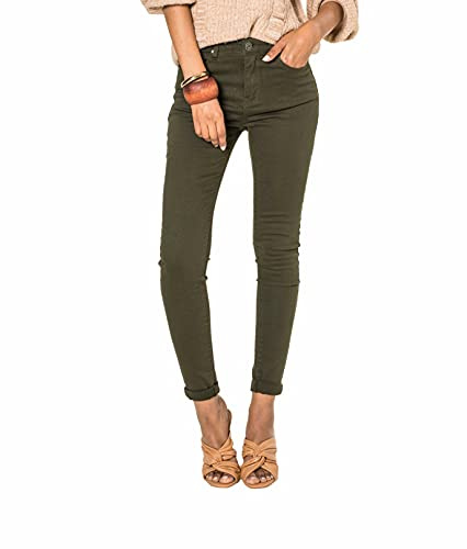 Nina Carter P109 Damen Skinny Fit Jeans High Waist Slim Hose Figurbetonte Stretch Jeanshose