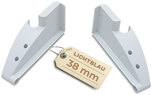 Lichtblau Seitenteil Set | 38mm | 2703 7433698 7436004 9193353 9193354 | Flaschenfach Halter Liebherr Kühlschrank Ersatzteile für Flaschenablage 7426772 7426774 7426776 7426778 7430208 7430210
