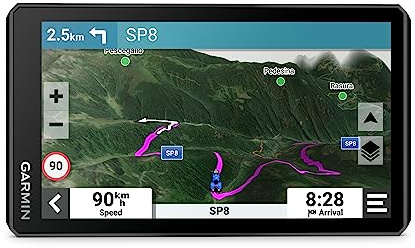 Garmin zūmo XT2 – wasserdichtes Motorrad-Navi für On- & Offroad mit ultrahellem 6“ HD-Touchdisplay und vorinstallierter EU-Karte, mit Adventurous Routing, Satellitenbildern, Schwarz
