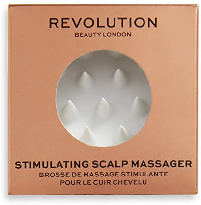 Revolution Haircare Kopfhautmassagegerät, Haarwaschbürste, Silikonborsten regen die Durchblutung an, 64.5g