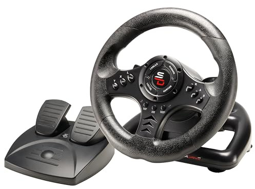 SUBSONIC Superdrive - Rennlenkrad SV450 Racing Wheel lenkräd mit Pedalen, Shift & Vibration - Xbox X/Series, Switch, PS4, Xbox One, PC (programmierbar für alle Spiele)