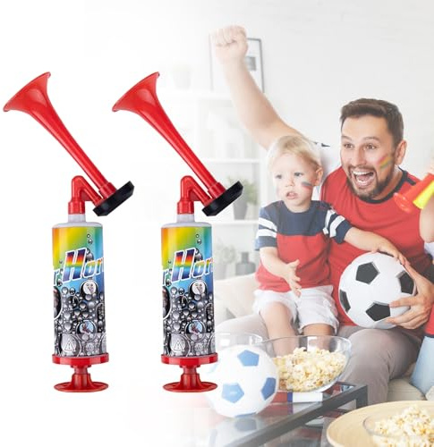 ZHITENG 2 Stück Airhorn Loud Handheld Tröte Air Horn Extrem Laut Hupe Wiederverwendbare, Fanfare Druckluft Tröten Zum Anfeuern für World CupTröte Zum Anfeuern Hupe im Fußballspielen Partys