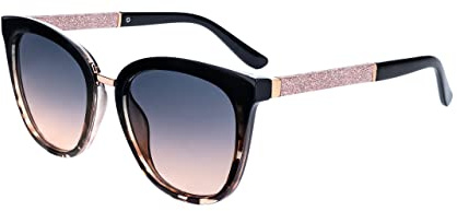 SQUAD Sonnenbrille Für Damen Erwachsene Quadratisch Fashion Mit Brillenetui