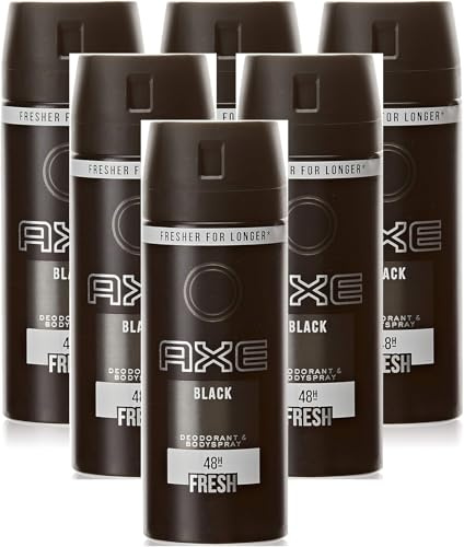 Axe Men Deodorant/Bodyspray Black - 6er Pack (6 x 150 ml)