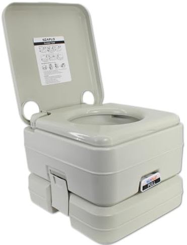 Seaflotragbare Toilette für Schiffe, Wohnmobil, Camping und Boot, ca. 12 l