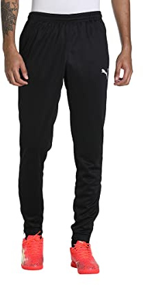 PUMA Unisex Teamrise Poly Træningsbukser Jogginghose, Puma Black-puma White, M EU