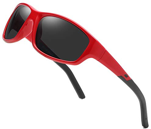 DUCO 4-10 Kinder Sonnenbrille Polarisierte UV400 für Jungen Mädchen K005 | Polarisierte Gläser, flexibler Bruchsichere Gummi Sportbrille, UV400-Schutz, Mädchen und Kinder von 4 bis 10 Jahren