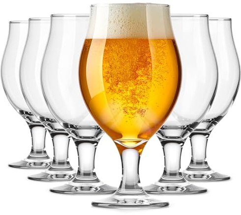 Glasmark KROSNO 1992 Biergläser Biertulpen Set 6 Stück 500 ml Pils Bierglas Stout Gläser Für Bier Cocktailgläser Spülmaschinengeeignet