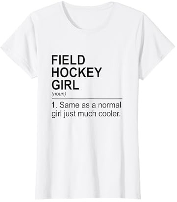 Feldhockey-Mädchen wie ein normales Mädchen nur viel cooler T-Shirt