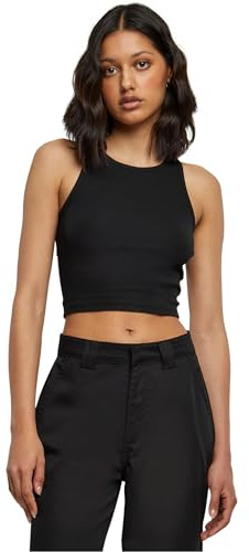 Urban Classics Damen Ladies Cropped Rib Top