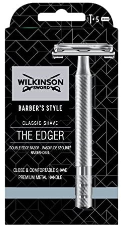 WILKINSON SWORD – Rasierhobel für Männer | Premium - Rasierhobel aus Edelstahl | Rasierer + 5 Rasierklingen