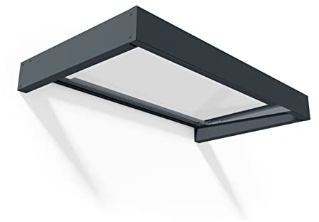 Palram Canopia Sophia 1600 Türvordach - Modernes Design für den Außenbereich - Aluminiumrahmen & glasklares Dach