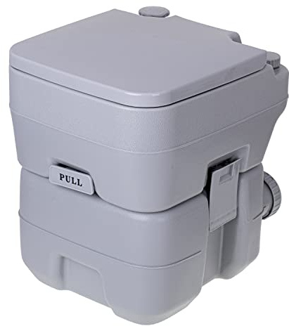 Camry CR 1035 Mobile 20-Liter-Toilette mit 13L Spülwasserbehälter Campingtoilette Toiletteneimer Reisetoilette Toilette Eimertoilette Mobil Camping