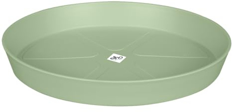 elho Loft Urban Untersetzer Rund 34 - Untersetzer für Außen & Zubehör - Ø 34.3 x H 5.0 cm - Grün/Pistazien Grün