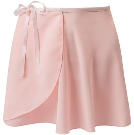 Tancefair Ballett Wickelrock Chiffon Tanz Rock aus Ballettrock Wickelrock Verstellbare Taille Tanzröcke zum Reinschlüpfen für Mädchen und Damen