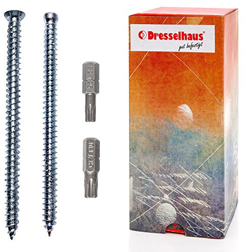 Fensterrahmenschraube, Senkkopf TX 30, 7,5 x 152 mm, verzinkt - 20 Stück