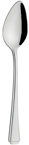 Grunwerg GFSHLR Harley Grapefruitlöffel, Edelstahl, Silber, 2.5mm, 12 | Grapefruitlöffel aus 18/0-Edelstahl, ideal zum mühelosen Ausstechen von Grapefruit, Zitrusfrüchten und Desserts.