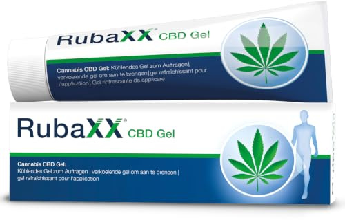 Rubaxx® Cannabis CBD Gel [120 ml] - Cannabissalbe mit Menthol & Minzöl | HOCHDOSIERT mit ca. 600 mg CBD vom Gelenkenspezialisten aus der Apotheke. THC-frei