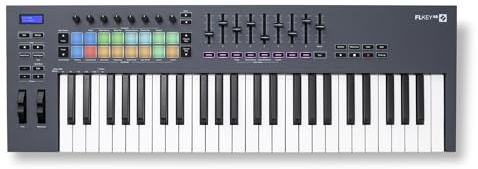 Novation FLkey 49 MIDI-Controller-Keyboard — Nahtlose Integration in FL Studio, mit Akkord- und Skalenmodi. Sämtliche Software, die du für die Musikproduktion benötigst