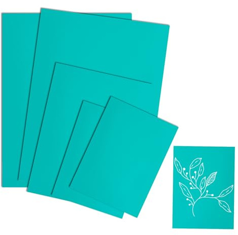 Yuuchoringee 5 Stück Linoldruck Set Linoleum Schnitzset Linolplatten für Linolschnitt Kunst, DIY und Gravur, Weichgummi Stempelgummi Linoplatte zum Schnitzen und Drucken (2A4 + A5 + 2A6)