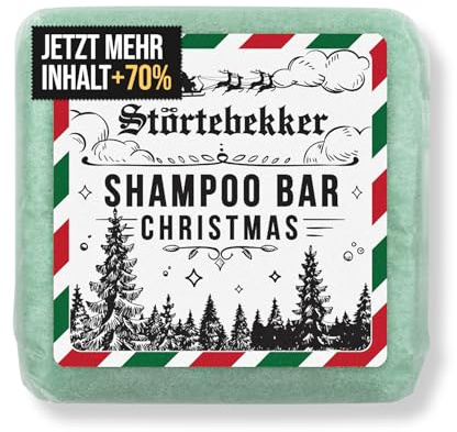 Störtebekker® Premium Shampoo Bar Weihnachtsedition Zimt-Orange Duft - Festes Shampoo Herren & Damen - 3in1 Duschseife Männer für Haare, Kopfhaut & Bart - vegan, handgefertigt - 100g