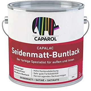 Caparol Capalac Seidenmatt Buntlack 2,5 Liter Farbwahl, Farbe:Weiß