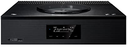 Technics SA-C100EG-K Netzwerk-CD-Receiver mit CD-Player, DAB+-Radio, USB, Bluetooth & Chromecast integriert, AirPlay 2, Phono MM, WLAN, Schwarz