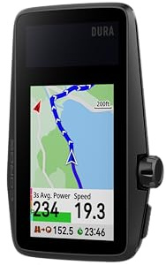 COROS DURA Solar GPS Fahrradcomputer, 120 Stunden GPS-Akkulaufzeit, Solaraufladung, 2,7” MIP Farb-Touchscreen Fahrrad Navi, schnelle Datensynchronisierung, Turn-by-Turn Navigation, Dualfrequenz GPS