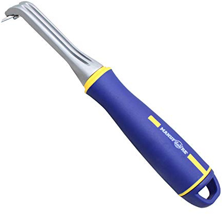 MANUFORE 1-Zoll Farbschaber,Schaber aus Kohlenstoffstahl mit dreieckiger Klinge, zum Abschaben von Farbe, Leim und Zementschlamm von Oberflächen und Ritzen